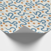 Schlangen und Äpfel Geschenkpapier (Ecke)