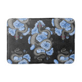 Schlangen und blaue Rose Badematte (Vorderseite)