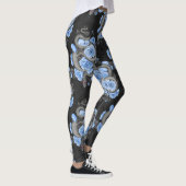 Schlangen und blaue Rose Leggings (Rechts)