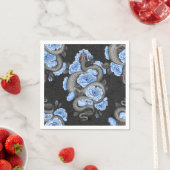 Schlangen und blaue Rose Serviette (Beispiel)
