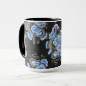Schlangen und blaue Rose Tasse (Vorderseite Links)