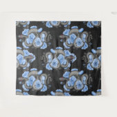 Schlangen und blaue Rose Wandteppich (Vorderseite (Horizontal))