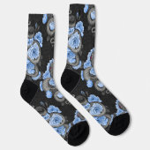 Schlangen und blaue Rosen Socken (Rechts)