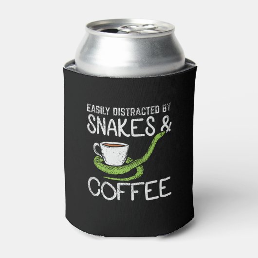Schlangen und Kaffee Dosenkühler (Kanne Vorderseite)