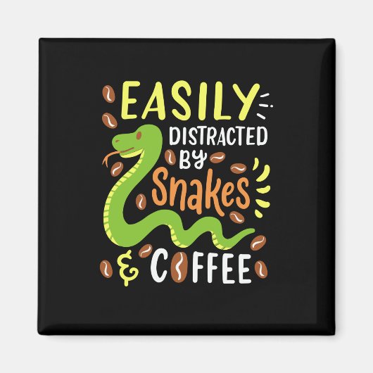 Schlangen und Kaffee Magnet (Vorne)
