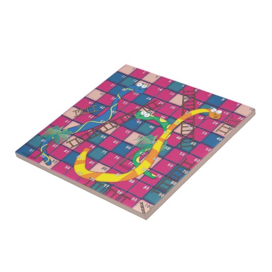 Schlangen und Ladder Fliese (Seite)