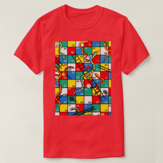 Schlangen und Ladder Game3 T-Shirt (Design vorne)