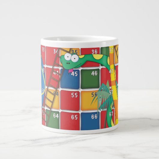 Schlangen und Ladder Jumbo-Tasse (Vorderseite)