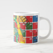 Schlangen und Ladder Jumbo-Tasse (Rechts)
