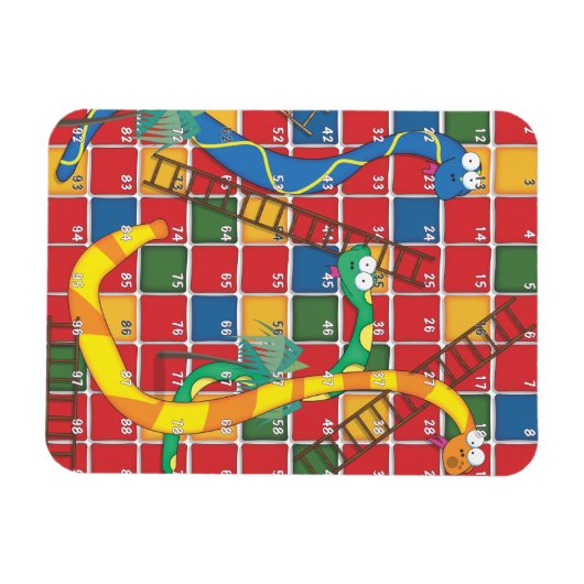 Schlangen und Ladder Magnet (Horizontal)