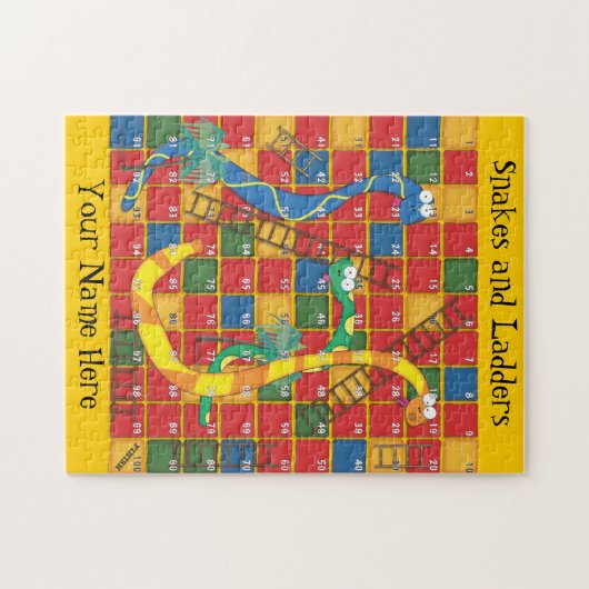 Schlangen und Ladder Puzzle (Horizontal)