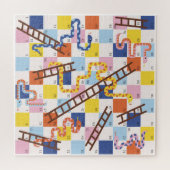 Schlangen und Leitern für Brettspielkinder Puzzle (Horizontal)