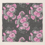 Schlangen und rosa Rosen Schal<br><div class="desc">Handgezeichnet Schlangen und Rose entwerfen.</div>