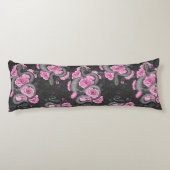 Schlangen und rosa Rosen Seitenschläferkissen (Rückseite)