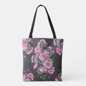 Schlangen und rosa Rosen Tasche (Rückseite)