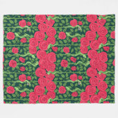 Schlangen und Rose Fleecedecke (Vorderseite (Horizontal))