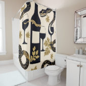 Schlangen und Weine Duschvorhang (Beispiel)