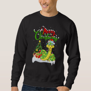 Schlangen-Weihnachtsdekorationen Santa Schlange We Sweatshirt