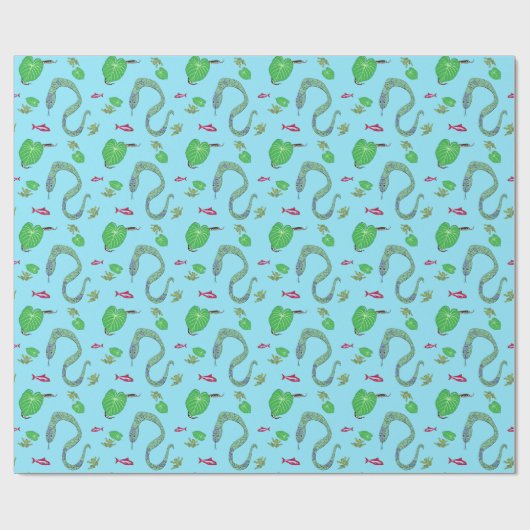 Schlangen-Wrapping-Papier Geschenkpapier (Flach)