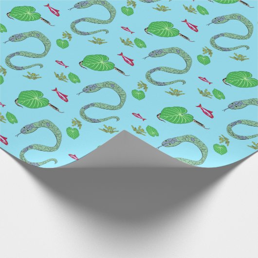 Schlangen-Wrapping-Papier Geschenkpapier (Ecke)