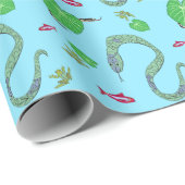 Schlangen-Wrapping-Papier Geschenkpapier (Rolleneckpunkt)