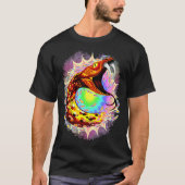 Schlangenangriff Psychedelische surreale Kunst T-Shirt (Vorderseite)