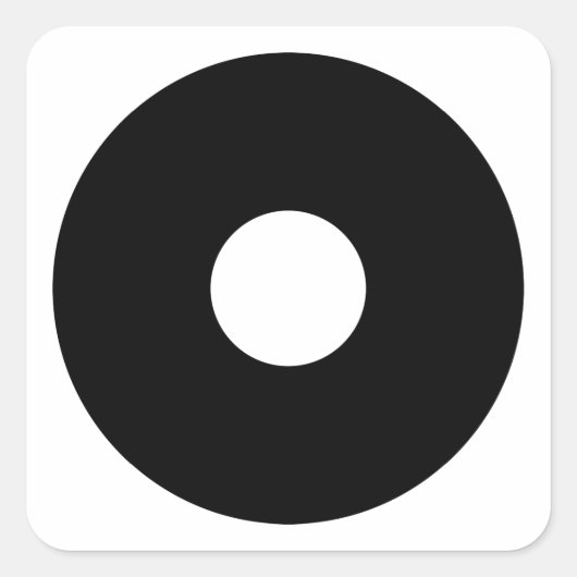 Schlangenauge Quadratischer Aufkleber (Vorderseite)