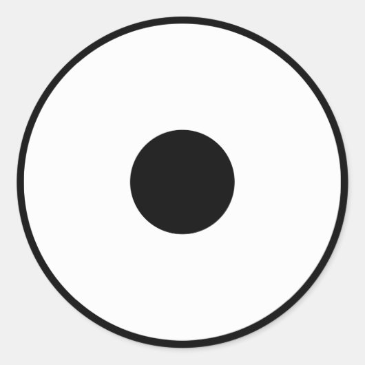 Schlangenauge Runder Aufkleber (Vorderseite)
