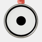 Schlangenauge Silbernes Ornament (Vorne)