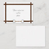 Schlangenbiss und Reine Reine Reitpferde Foto Mitteilungskarte (Vorne/Hinten)