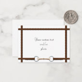 Schlangenbiss und Reine Reine Reitpferde Foto Mitteilungskarte (Vorderseite/Rückseite Beispiel)