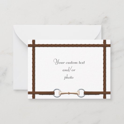 Schlangenbiss und Reine Reine Reitpferde Foto Mitteilungskarte (Vorderseite)