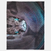 Schlangenboa Anaconda Python Reptile Snakeskin Fleecedecke (Vorderseite)