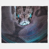 Schlangenboa Anaconda Python Reptile Snakeskin Fleecedecke (Vorderseite (Horizontal))
