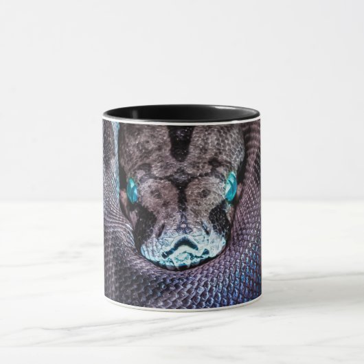 Schlangenboa Anaconda Python Reptile Snakeskin Tasse (Zentrum)