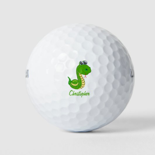 Schlangendesign Golfball (Vorderseite)