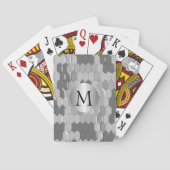 Schlangendesign Monogramm Spielkarten (Rückseite)