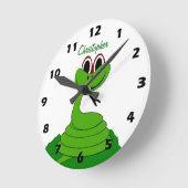 Schlangendesign Personalisiert Runde Wanduhr (Winkel)