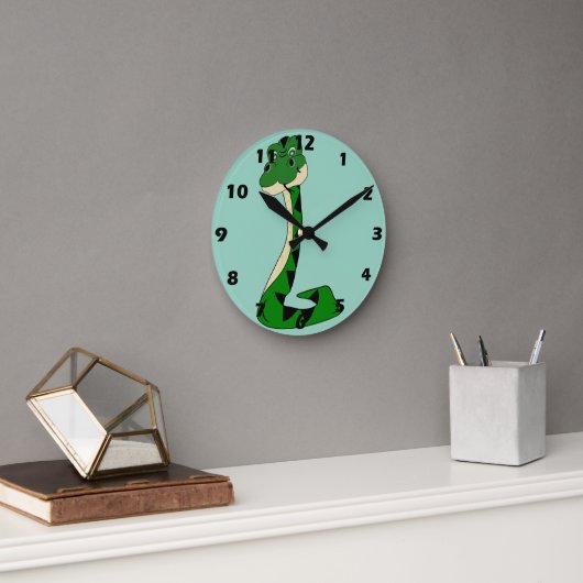 Schlangendesign Runde Wanduhr (Büro)