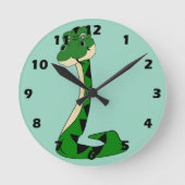 Schlangendesign Runde Wanduhr (Vorderseite)