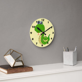 Schlangendesign Runde Wanduhr