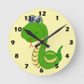Schlangendesign Runde Wanduhr (Vorderseite)