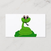 Schlangendesign Visitenkarte (Rückseite)