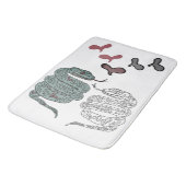 Schlangendruck Badematte (Schrägansicht)