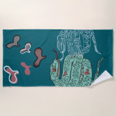 Schlangendruck Strandtuch (Vorderseite)