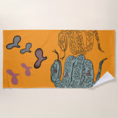 Schlangendruck Strandtuch (Vorderseite)