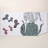 Schlangendruck Strandtuch (Vorderseite)