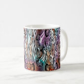 Schlangendruck, Tierdruck, farbig, Kaffeetasse (VorderseiteRechts)