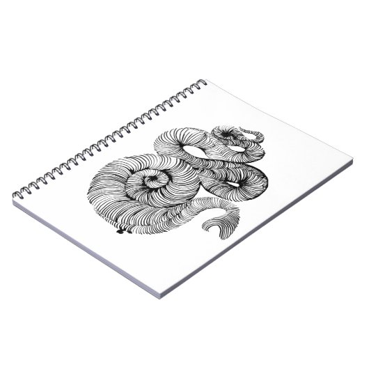 Schlangenfarbe zeichnend notizblock (Linke Seite)