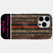 Schlangenfelle in komplexen Mustern Case-Mate iPhone Hülle (Rückseite (Horizontal))